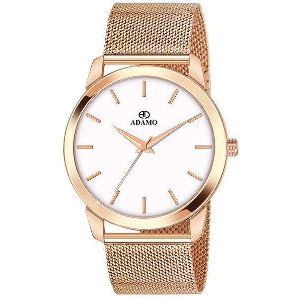 White_&_Rose_Gold_Aritocrat_Dial_Men_&_Boys_Watch