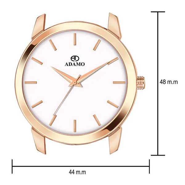 White_&_Rose_Gold_Aritocrat_Dial_Men_&_Boys_Watch