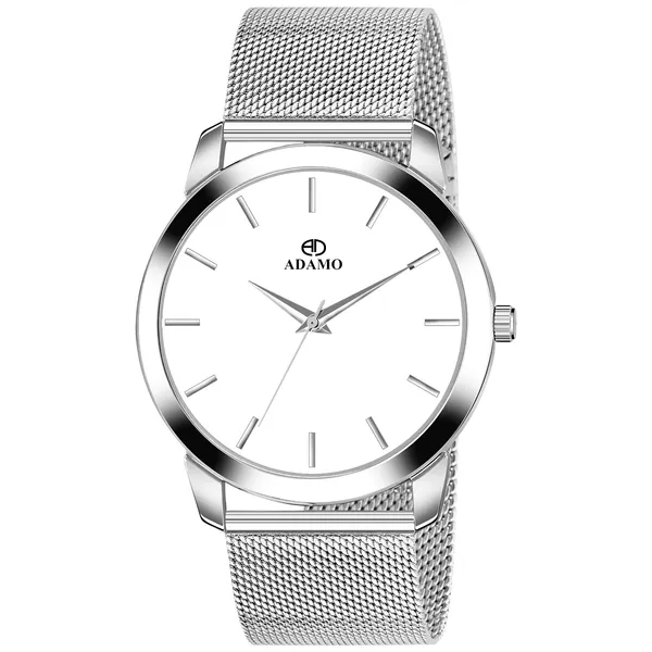 White_&_Silver_Aritocrat_Dial_Men_&_Boys_Watch