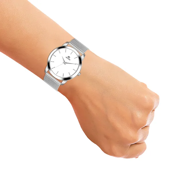 White_&_Silver_Aritocrat_Dial_Men_&_Boys_Watch