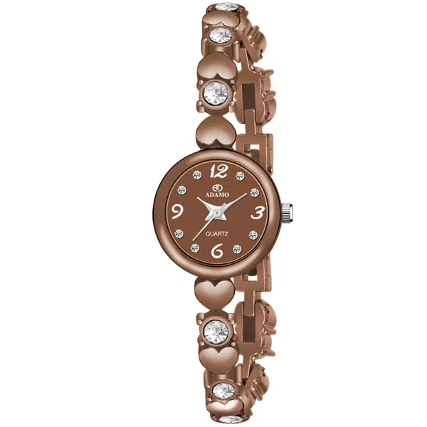 Brown_Designer_Round_Shaped_Dial_Women_&_Girls_Watch