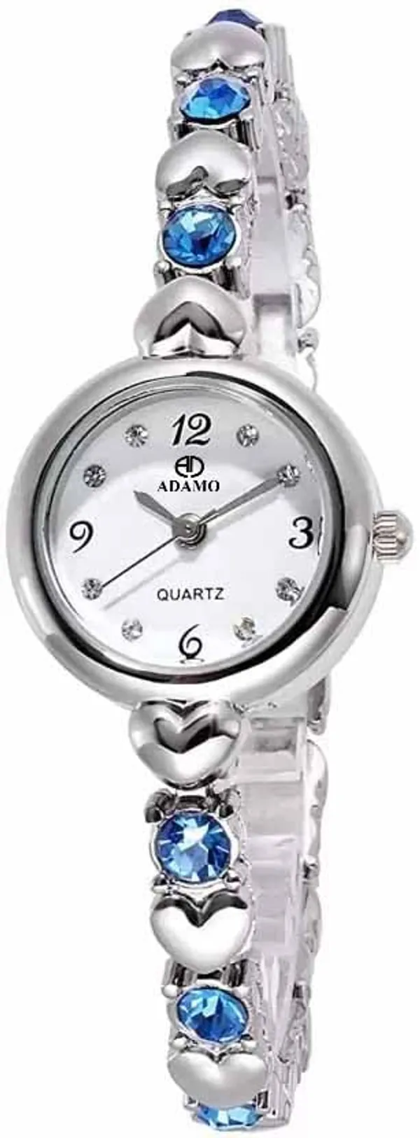 Silver_Designer_Round_Shaped_Dial_Women_&_Girls_Watch