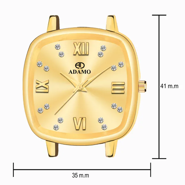 Yellow_Designer_Dial_Women_&_Girls_Watch