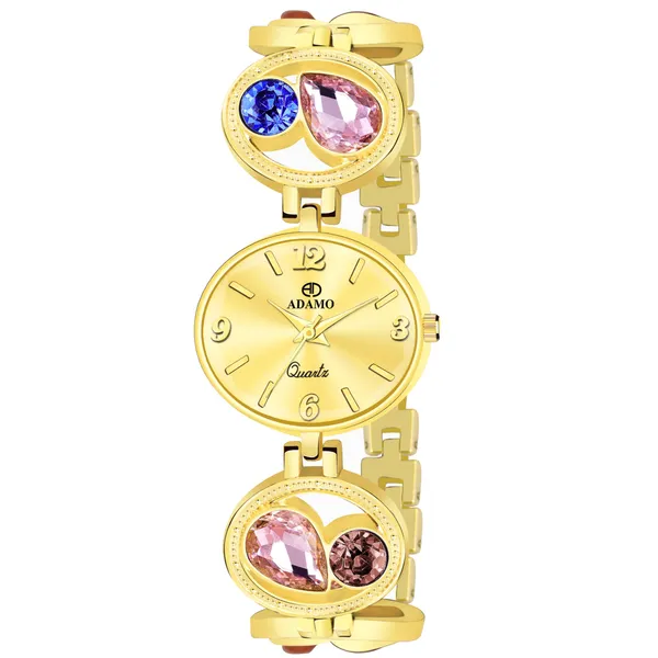 Yellow_Designer_Dial_Women_&_Girls_Watch
