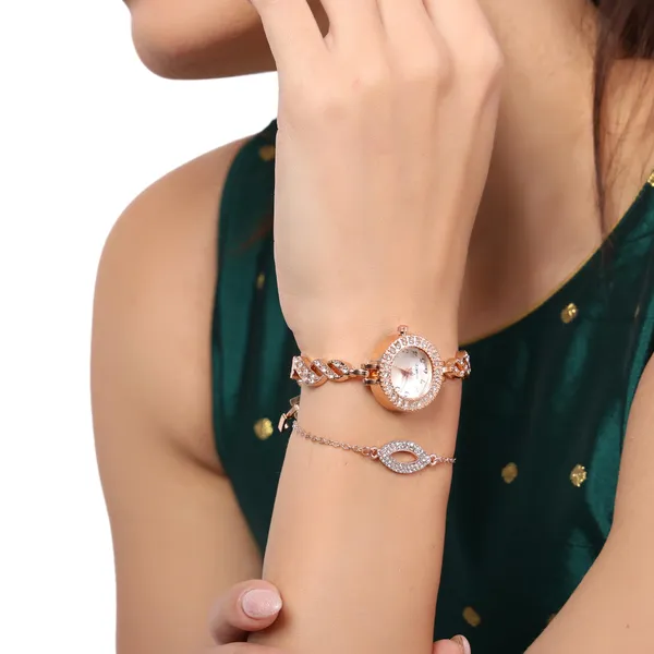 Rose_Gold_&_White_Branded_Watches_For_Women_With_Bracelet_And_Anklet_Payal_Gift_Set/Gift_Combo_For_Women_And_Watches_For_Girl_(Combo_Of_3)