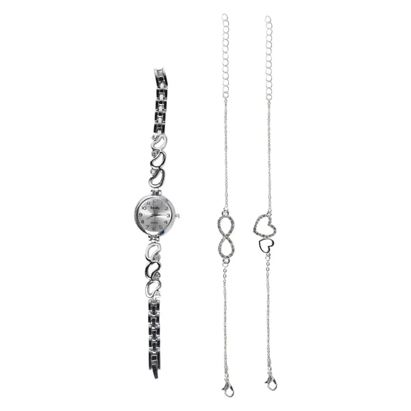 Silver_Branded_Watches_For_Women_With_Bracelet_And_Anklet_Payal_Gift_Set/Gift_Combo_For_Women_And_Watches_For_Girl_(Combo_Of_3)