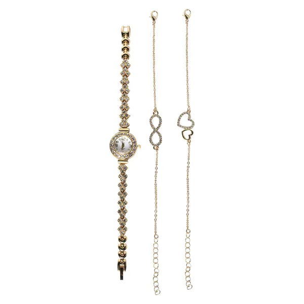 Gold_Branded_Plated_Watches_For_Women_With_Bracelet_And_Anklet_Payal_Gift_Set/Gift_Combo_For_Women_And_Watches_For_Girl_(Combo_Of_3)