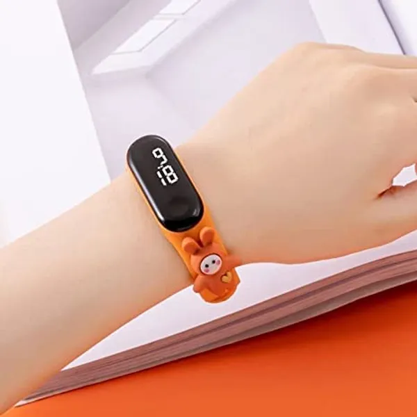 Orange_Kitti_Digital_Unisex_Child_Watch