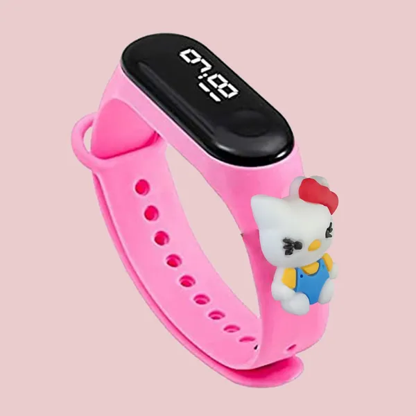 Pink_Kitti_Digital_Dial_Stylish_And_Fashionable_Wrist_Smart_Watch_Led_Band_For_Kids,_Colourrful_Cartoon_Character_Super_Hero_Waterproof_Watch_For_Boys_&_Girls