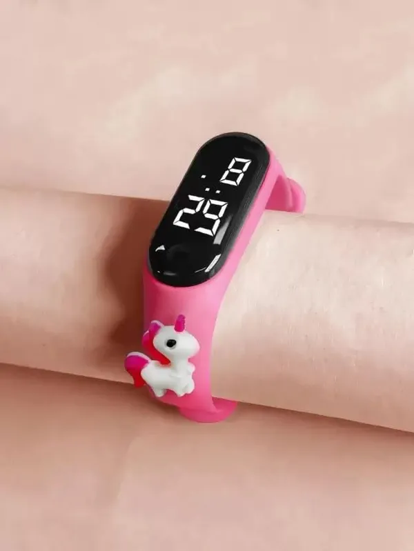 Pink_Unicorn_Digital_Dial_Stylish_And_Fashionable_Wrist_Smart_Watch_Led_Band_For_Kids,_Colourrful_Cartoon_Character_Super_Hero_Waterproof_Watch_For_Boys_&_Girls