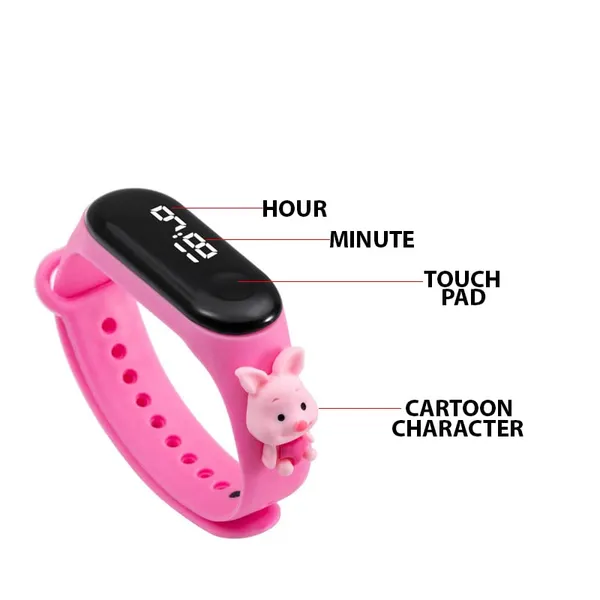 Pink_Doll_Digital_Dial_Stylish_And_Fashionable_Wrist_Smart_Watch_Led_Band_For_Kids,_Colourrful_Cartoon_Character_Super_Hero_Waterproof_Watch_For_Boys_&_Girls