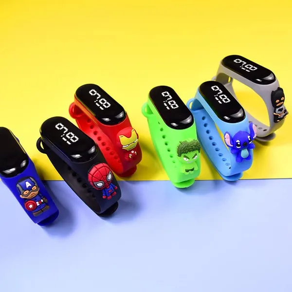 Red_Avengers_Digital_Dial_Stylish_And_Fashionable_Wrist_Smart_Watch_Led_Band_For_Kid_Colourrful_Cartoon_Character_Super_Hero_Waterproof_Watch_For_Boys_&_Girls