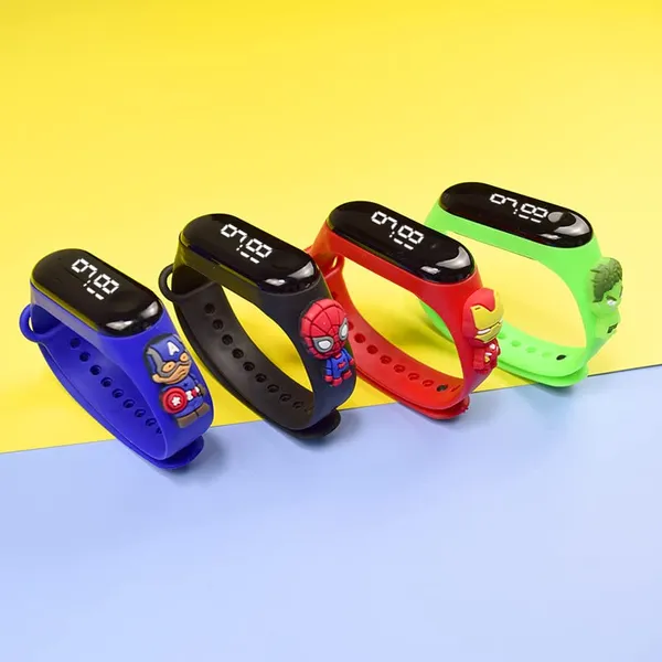 Red_Avengers_Digital_Dial_Stylish_And_Fashionable_Wrist_Smart_Watch_Led_Band_For_Kid_Colourrful_Cartoon_Character_Super_Hero_Waterproof_Watch_For_Boys_&_Girls