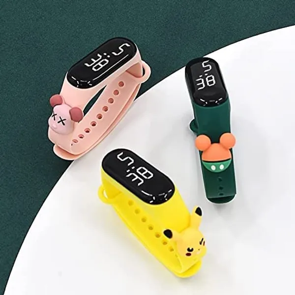 Yellow_Pickachu_Digital_Dial_Stylish_And_Fashionable_Wrist_Smart_Watch_Led_Band_For_Kid,_Colourrful_Cartoon_Character_Super_Hero_Waterproof_Watch_For_Boys_&_Girls