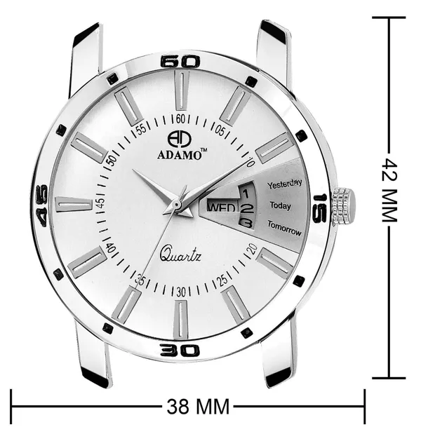 Silver_&_White_Designer_Dial_Women_&_Girls_Watch