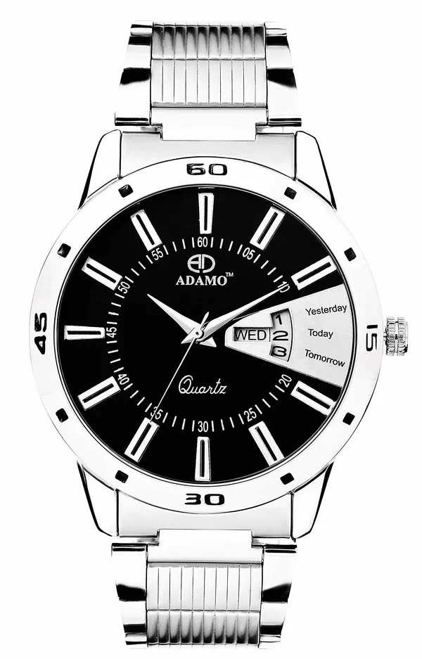 Silver_&_Black_Designer_Dial_Day_&_Date_Men_&_Boys_Watch