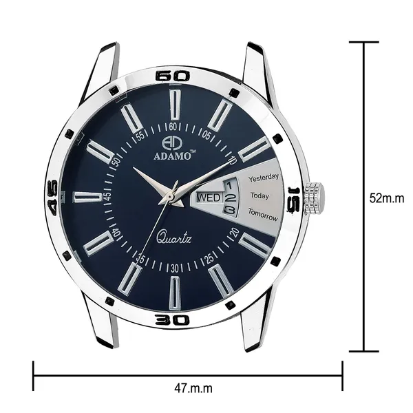 Silver_&_Blue_Designer_Dial_Day_&_Date_Men_&_Boys_Watch