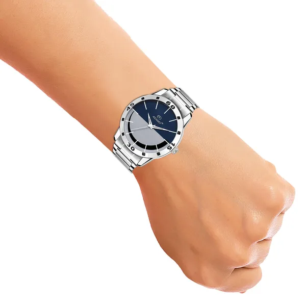 Silver_&_Blue_Designer_Dial_Men_&_Boys_Watch
