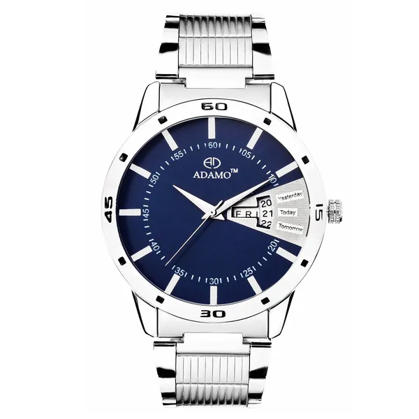 Silver_&_Blue_Designer_Dial_Day_&_Date_Men_&_Boys_Watch