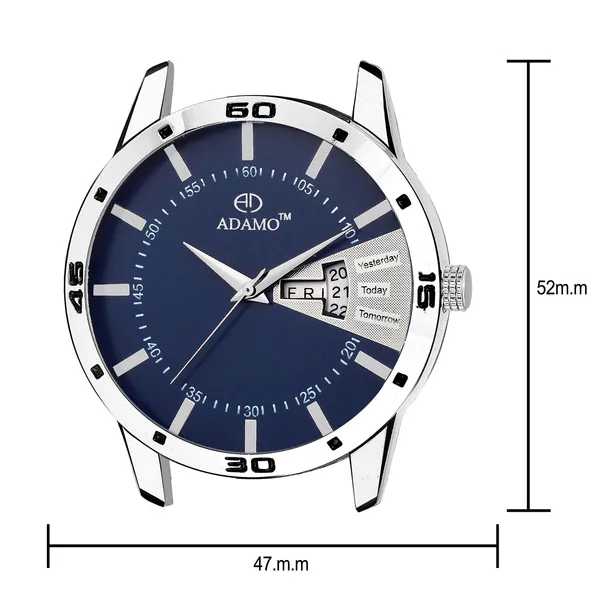 Silver_&_Blue_Designer_Dial_Day_&_Date_Men_&_Boys_Watch