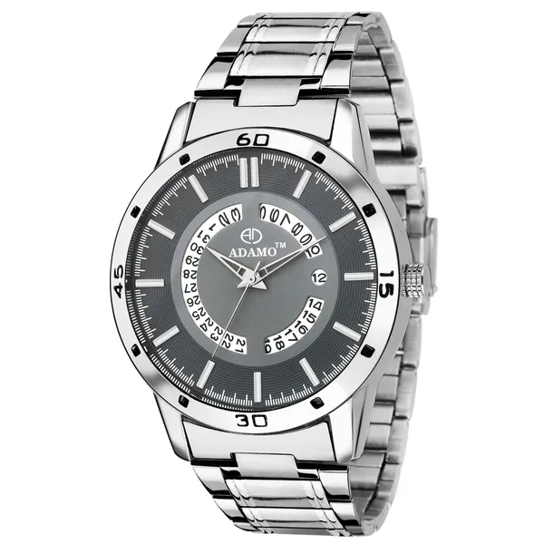Silver_&_Grey_Designer_Dial_Day_&_Date_Watch