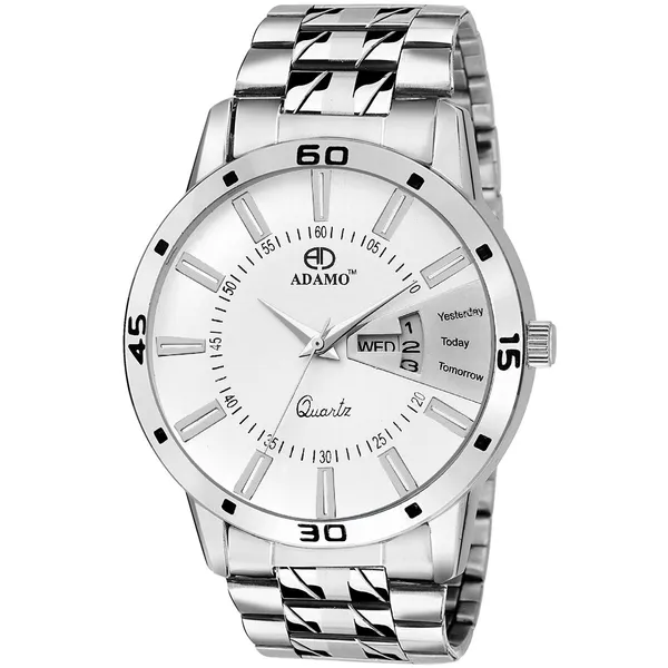 Silver_&_White_Legacy_Dial_Day_&_Date_Men_&_Boys_Watch