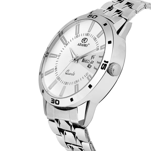 Silver_&_White_Legacy_Dial_Day_&_Date_Men_&_Boys_Watch