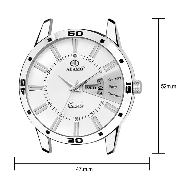 Silver_&_White_Legacy_Dial_Day_&_Date_Men_&_Boys_Watch