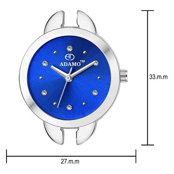 Silver_&_Silver_&_Blue_Enchant_Dial_Women_&_Girls_Watch