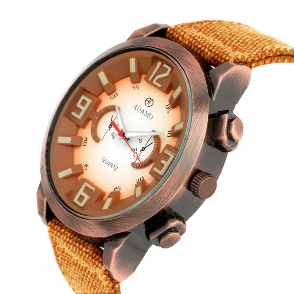 Brown_&_White_Biker_And_Dial_Analog_Men_Watch