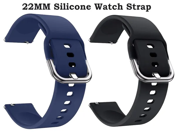 Blue_&_Black_22Mm_Watch_Strap_Compatible_For_Phoenix_Ultra/Phoenix/Pulse_2/Xtend_Pro/Xtend_Call_And_All_22Mm_Wristwatch_And_Smartwatches_-P12BIB09-
