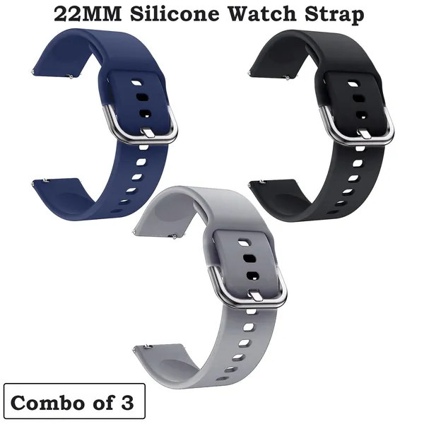Blue_&_Black_&_Grey_22Mm_Watch_Strap_Compatible_For_Phoenix_Ultra/Phoenix/Pulse_2/Xtend_Pro/Xtend_Call_And_All_22Mm_Wristwatch_And_Smartwatches_-P12BIB09-P12BIN09-