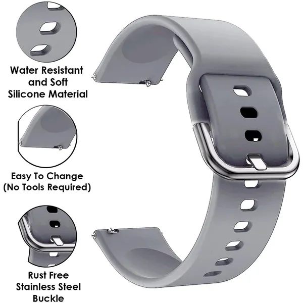 Blue_&_Black_&_Grey_22Mm_Watch_Strap_Compatible_For_Phoenix_Ultra/Phoenix/Pulse_2/Xtend_Pro/Xtend_Call_And_All_22Mm_Wristwatch_And_Smartwatches_-P12BIB09-P12BIN09-