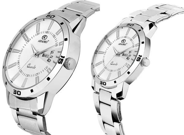White_Analogue_Dial_Couple'S_Watch_813