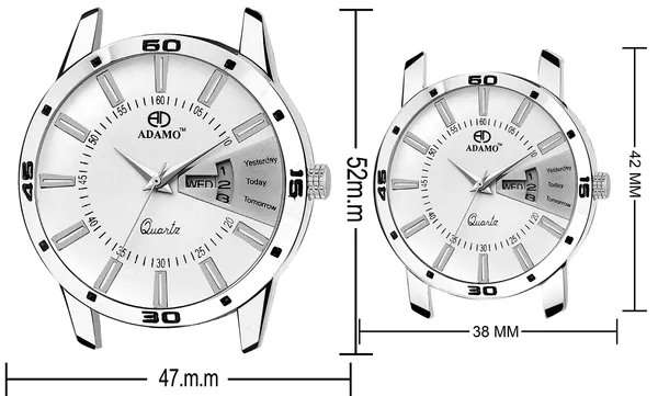 White_Analogue_Dial_Couple'S_Watch_813