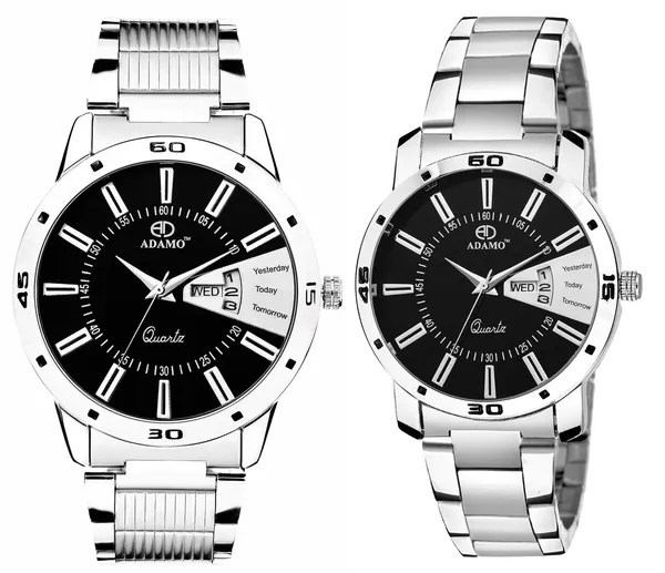 Black_Analogue_Dial_Couple'S_Watch_813