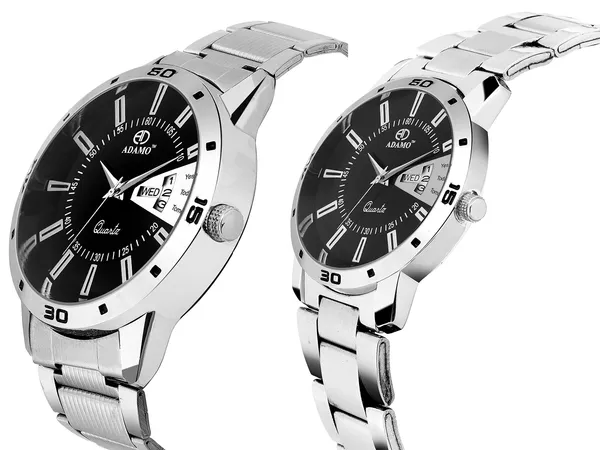 Black_Analogue_Dial_Couple'S_Watch_813
