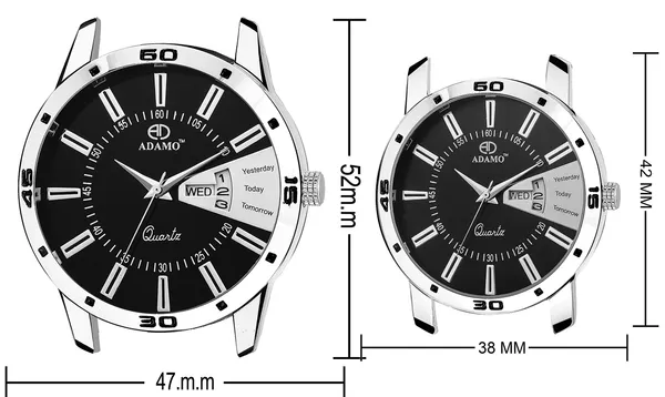 Black_Analogue_Dial_Couple'S_Watch_813