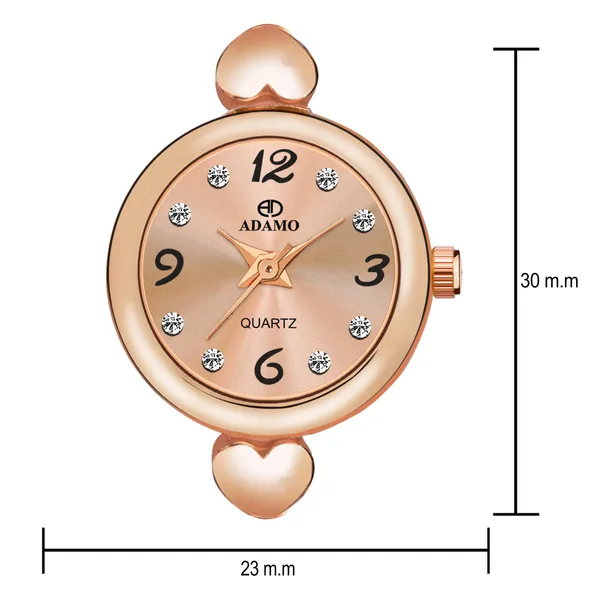 Rose_Gold_With_Bracelet_Designer_Round_Shaped_Dial_Watch_With_Bracelet_878KKM21-