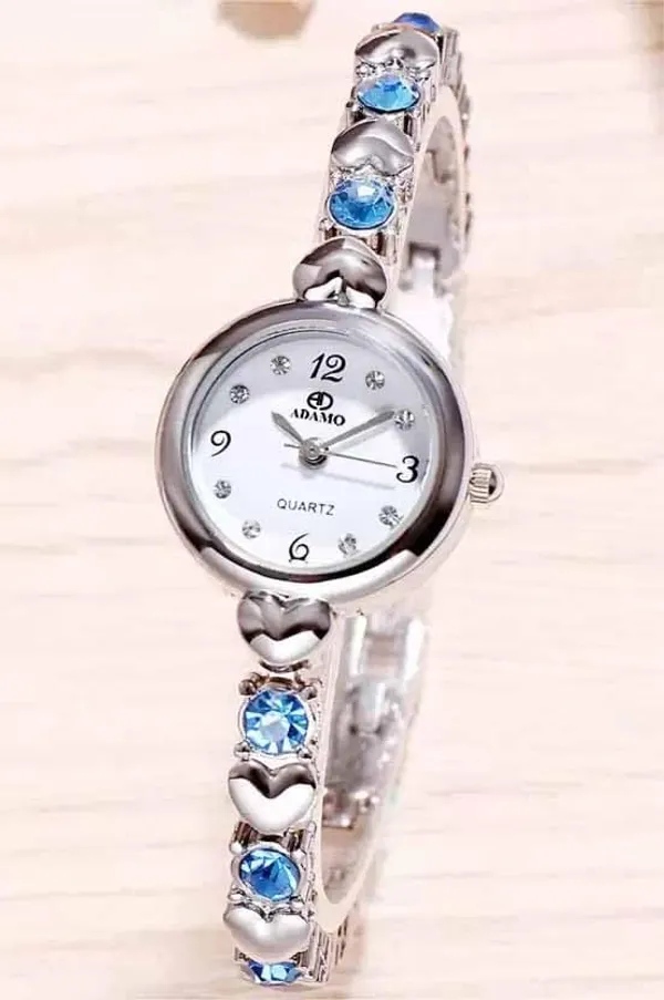 Silver_With_Bracelet_Designer_Round_Shaped_Dial_Watch_With_Bracelet_878SSM01-