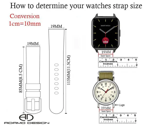 Black_19Mm_Watch_Strap_Compatible_For_Storm_Call/Colourrfit_Pulse_And_All_19Mm_Wristwatch_And_Smartwatches
