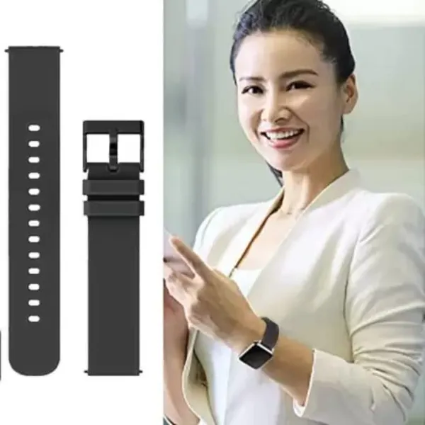20Mm_Black_Watch_Strap_Compatible_For_Bip_U_Pro/Gts/Bip_3_Pro/_Icon_Buzz_And_All_20Mm_Wristwatch_And_Smartwatches