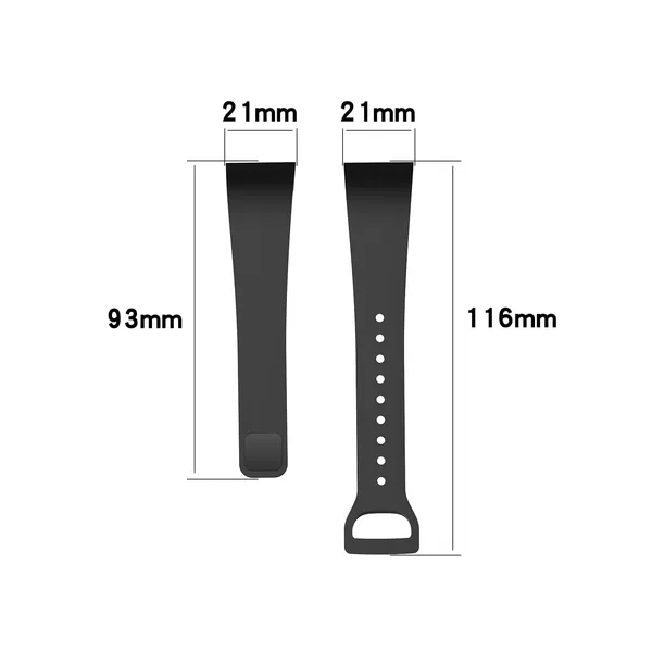 Black_Soft_Silicone_Bracelet_Style_Band_Strap_For_Mi_Smart_Band_&_Mi_Band_4C