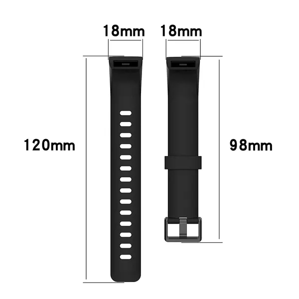 Black_Compatible_With_Realme_Smart_Band_Soft_Silicone_Realme_Band_Strap_With_Metal_Buckle_Stylish