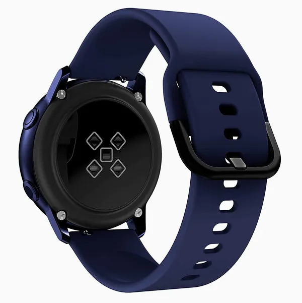 22Mm_Blue_Watch_Strap_Compatible_For_Phoenix_Ultra/Phoenix/Pulse_2/Xtend_Pro/Xtend_Call_And_All_22Mm_Wristwatch_And_Smartwatches
