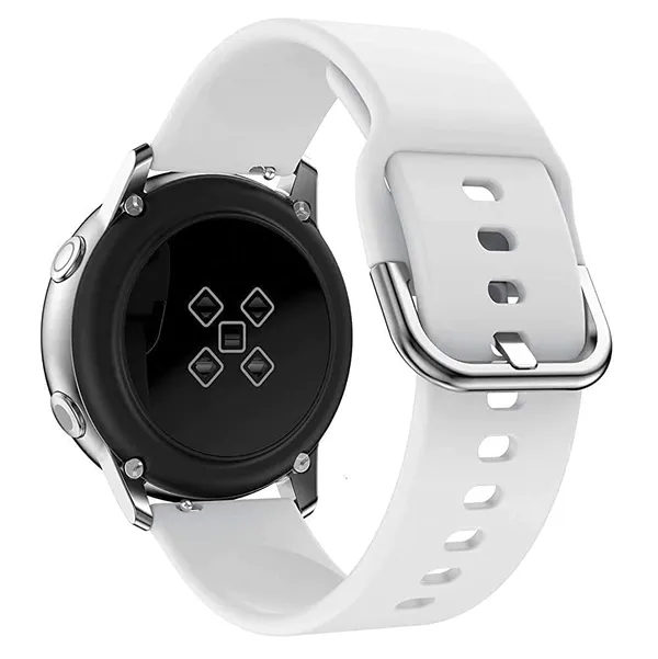 22Mm_White_Watch_Strap_Compatible_For_Phoenix_Ultra/Phoenix/Pulse_2/Xtend_Pro/Xtend_Call_And_All_22Mm_Wristwatch_And_Smartwatches