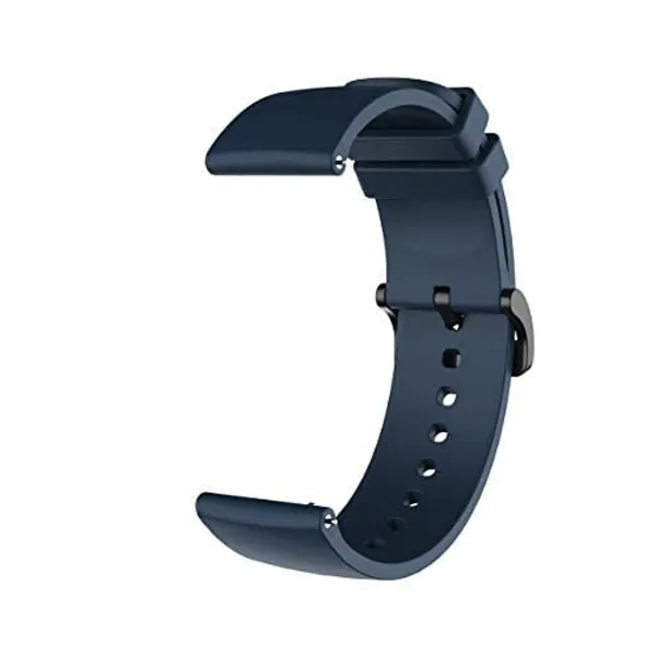 Blue_&_Black_22Mm_Navy_Silicone_Watch_Strap_Compatible_For_Phoenix_Ultra/Phoenix/Pulse_2/Xtend_Pro/Xtend_Call_And_All_22Mm_Wristwatch_And_Smartwatches