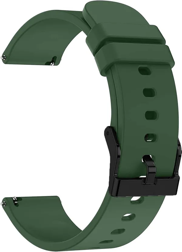 22Mm_Green_Silicone_Watch_Strap_Compatible_For_Phoenix_Ultra/Phoenix/Pulse_2/Xtend_Pro/Xtend_Call_And_All_22Mm_Wristwatch_And_Smartwatches