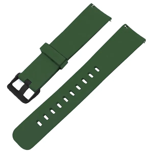 22Mm_Green_Silicone_Watch_Strap_Compatible_For_Phoenix_Ultra/Phoenix/Pulse_2/Xtend_Pro/Xtend_Call_And_All_22Mm_Wristwatch_And_Smartwatches