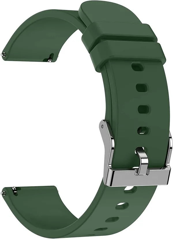 22Mm_Green_Silicone_Watch_Strap_Compatible_For_Phoenix_Ultra/Phoenix/Pulse_2/Xtend_Pro/Xtend_Call_And_All_22Mm_Wristwatch_And_Smartwatches